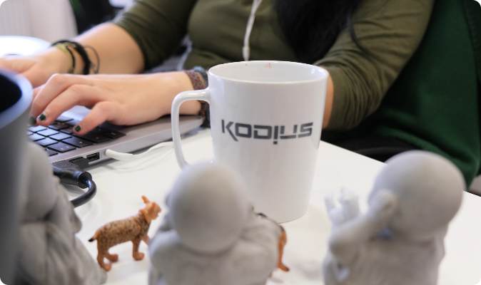 Kodius team members at work