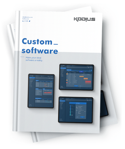 Kodius brochure 'Custom software' image