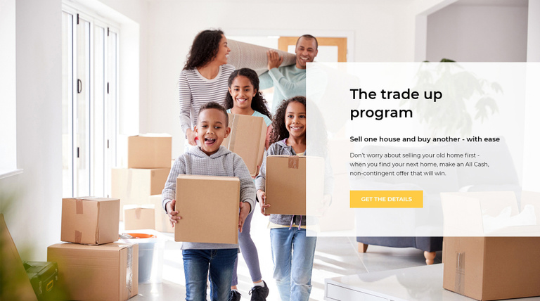 Kodius' mockup of UpEquity page; depicting a family atmosphere