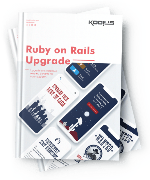 Kodius brochure 'Ruby on Rails upgrade' image