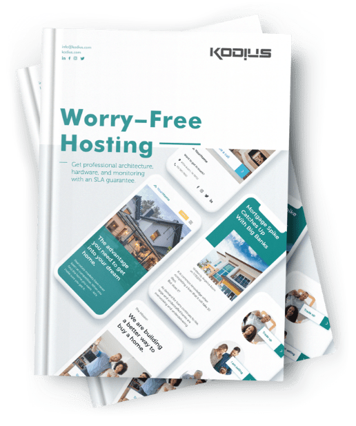 Kodius brochure 'Worry-free hosting' image